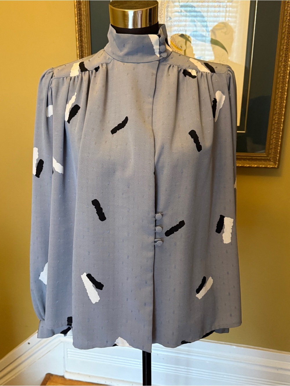 80’s does 40’s blouse